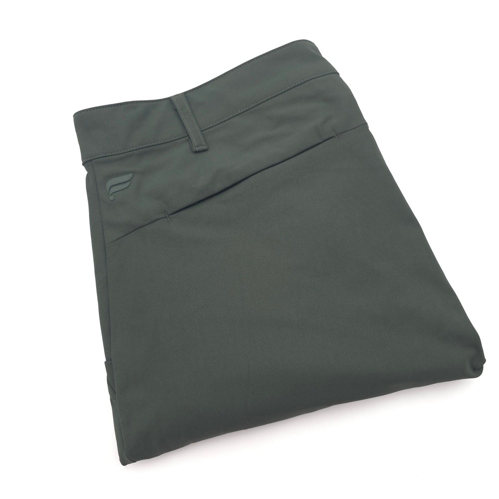 Fabletics Mens 32X32 (Fit 32X30) The Don Trouser Slim Fit Green Tapered Stretch